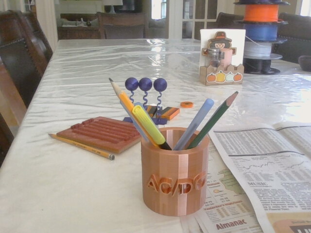 ACDC pencil holder