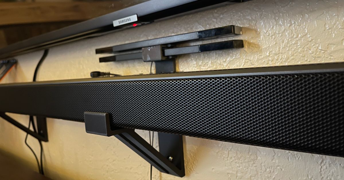 Samsung HWQ65T Soundbar Wall Mount by MountMaker Download free STL