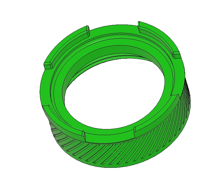 Umikot58 Base23mm Lug - Remix with 4 Lug 3D model thumbnail