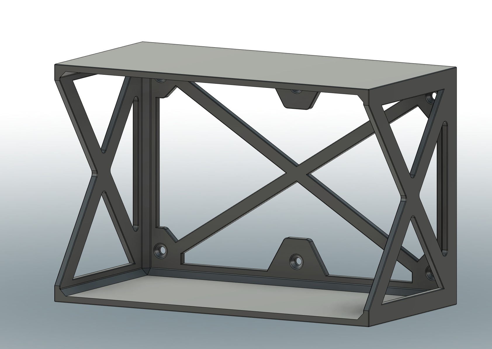 Simple Parametric Double Shelf by Jer | Download free STL model ...