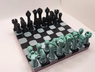 4 Player chessboard by Bryan, Download free STL model