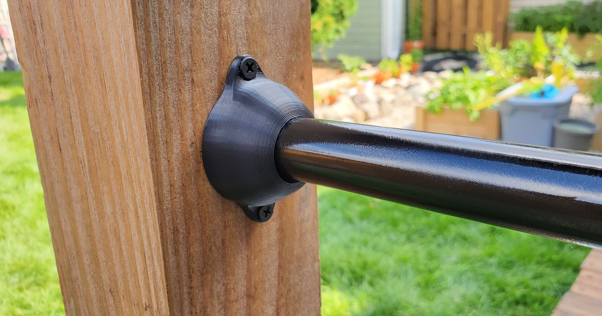3/4" Conduit Deck Railing Trim by JC Custom Designs Download free STL
