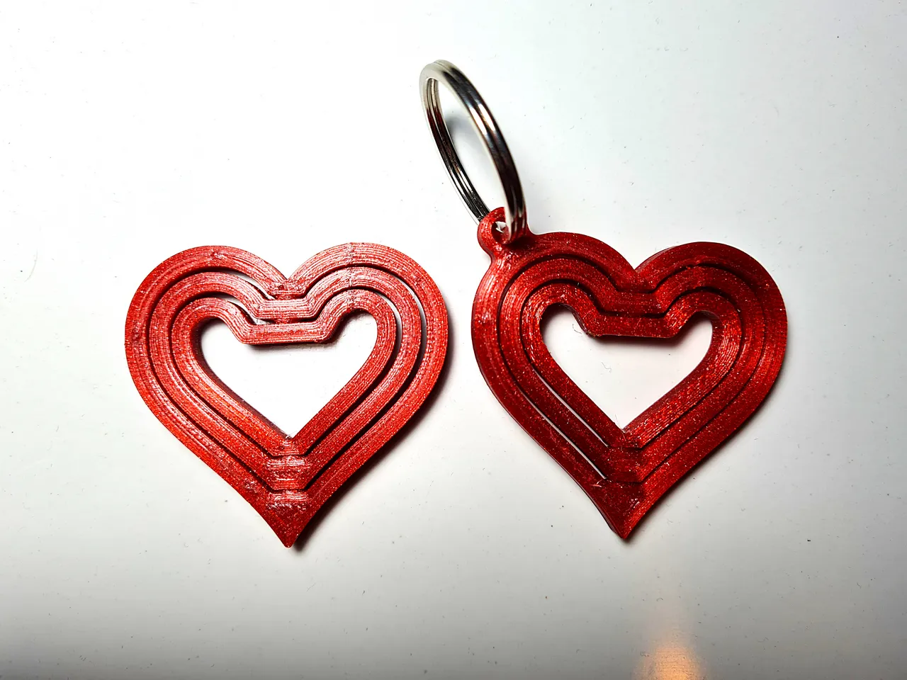 STL file Keychain love heart pixel art・3D printer model to download・Cults