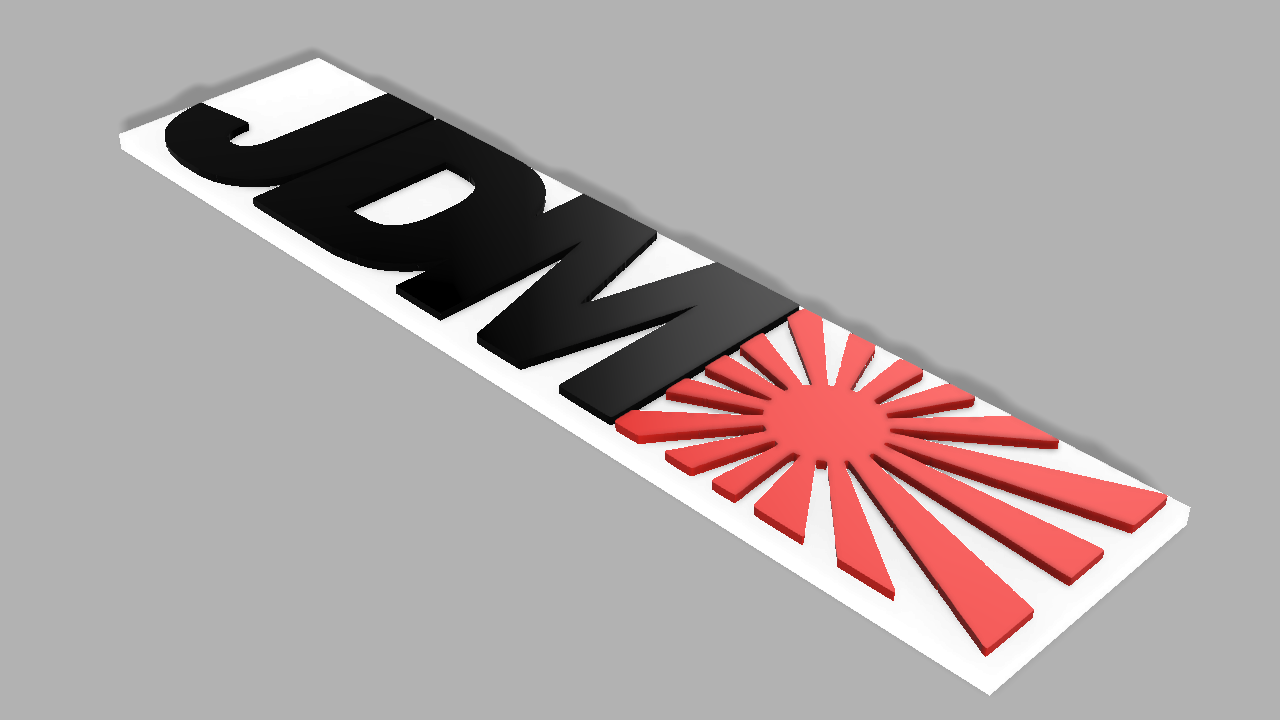 JDM LOGO by LR CUSTOMS Download free STL model