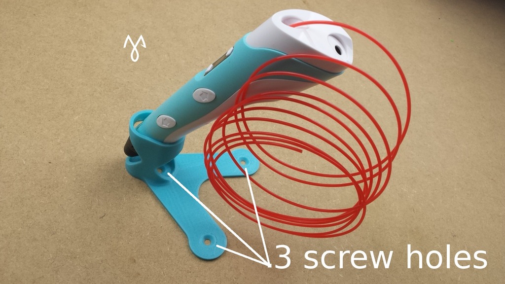 Miniatura 3 do modelo 3D 7tech 3D pen holder