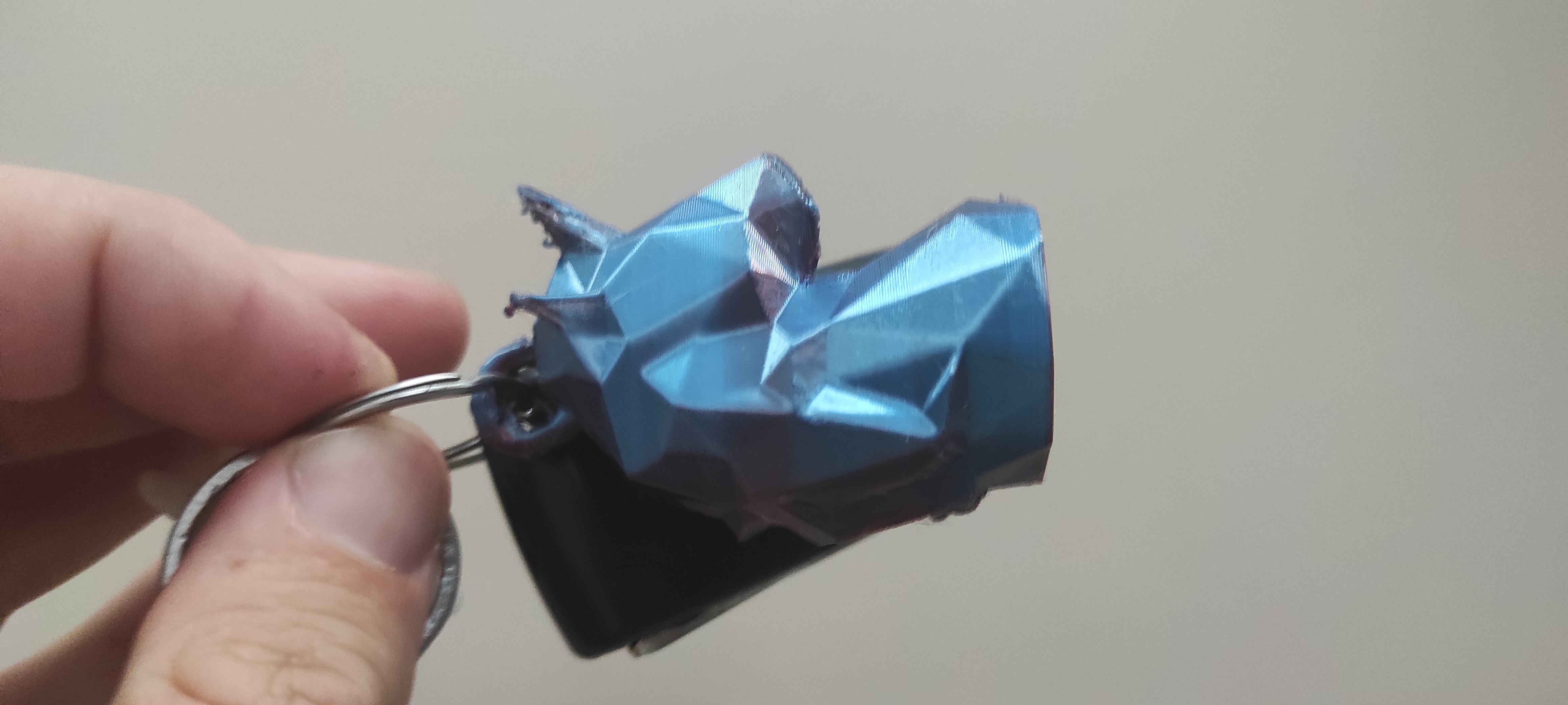 Low Poly unicorn keychain / porte clefs licorne