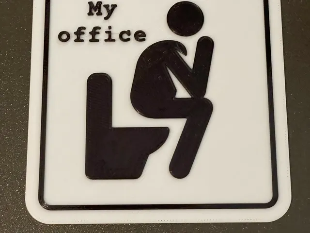 Toilet sign - My office