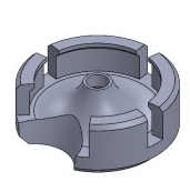 Funnel Cover PTFE 3D model thumbnail