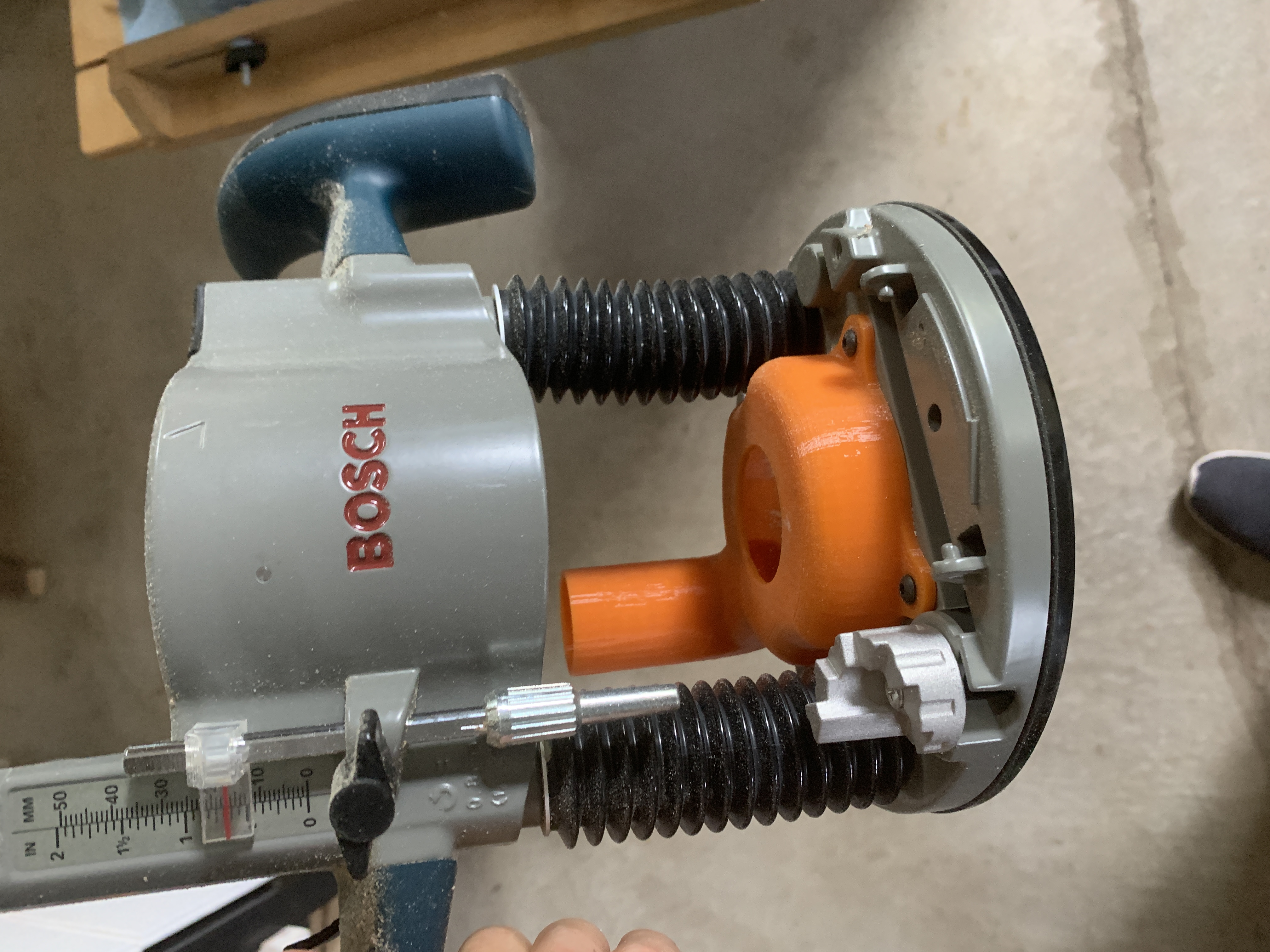 Bosch 1617 Router Plunge Base Dust Adapter