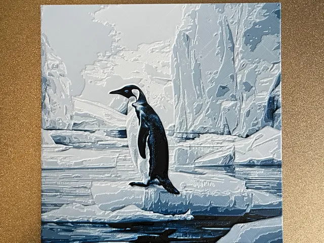'Sunlu' Penguin (Filament Painting)