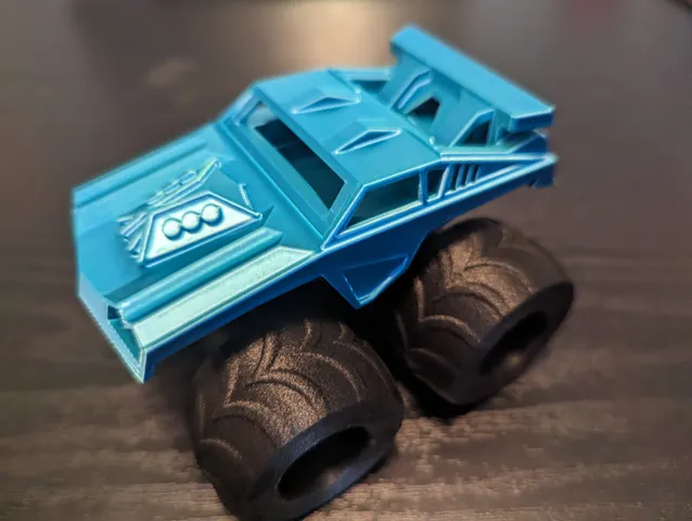 Monster Truck with wheel bearings and big tires