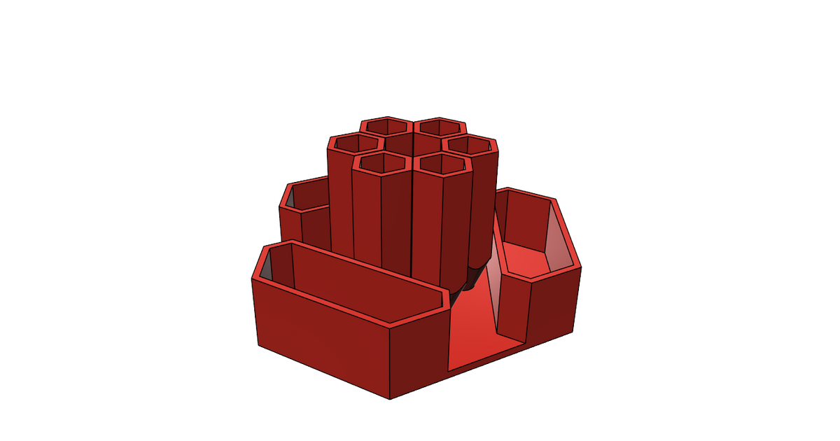 Pencil Holder by REDZC Download free STL model