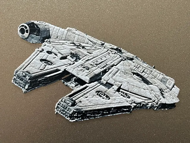 millennium falcon (Filament Painting)