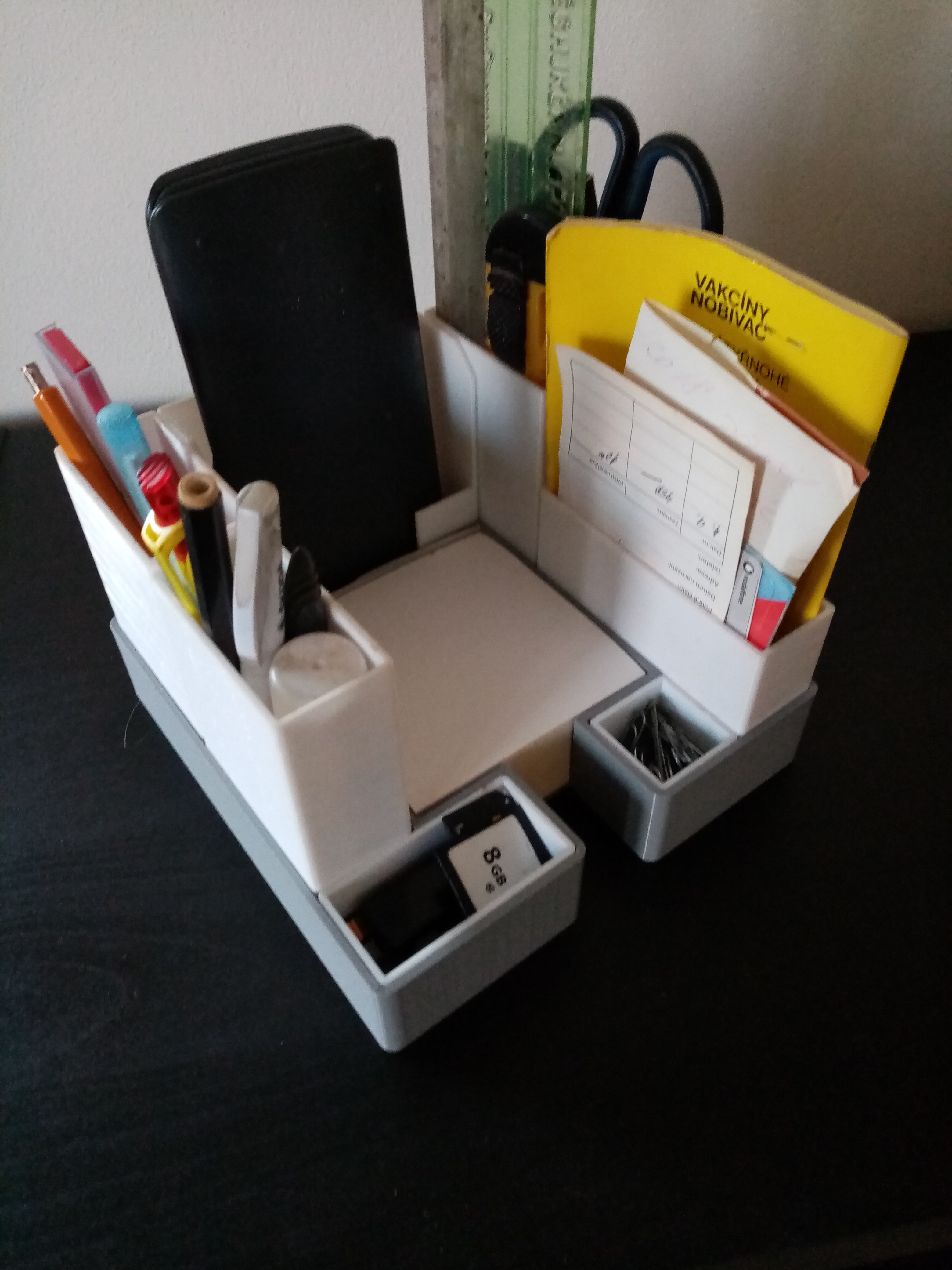 Desk organizer desktop organizer organizers office organizer table pencil holder pen holder pencil stand phone holder phone stand tablet holder tablet stand easy print without support tested