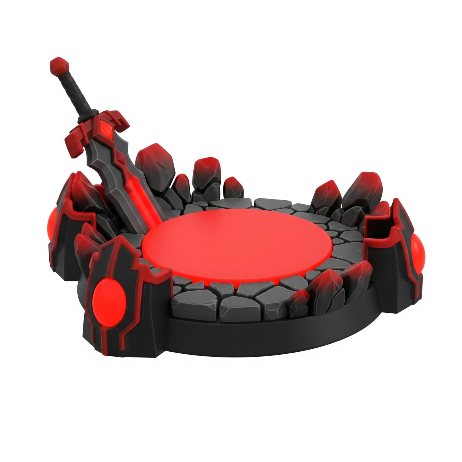 Miniatura 2 do modelo 3D base igris rojo