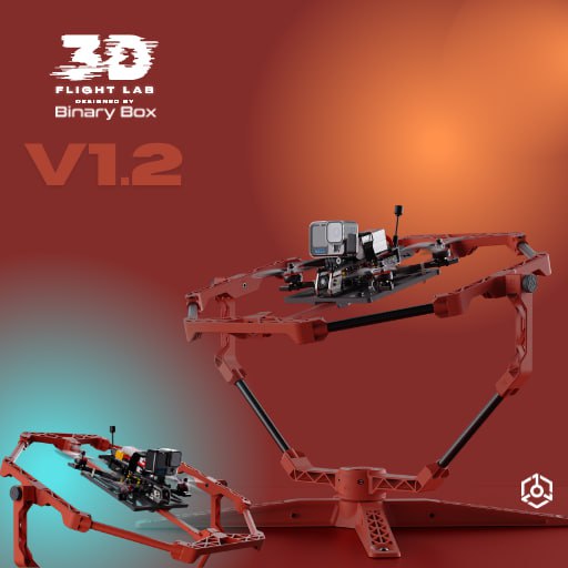 V1.2 3D Printable Drone Test Gyroscope Kit STL Files by 3D Flight Lab for Makers, Engineers & STEM Education