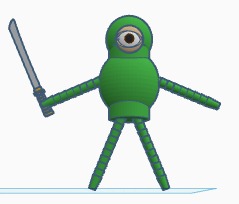 green person 3D model