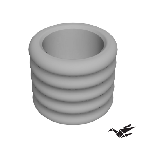 Curved 4-Level Planter – 3D Printable Tiered Vase
