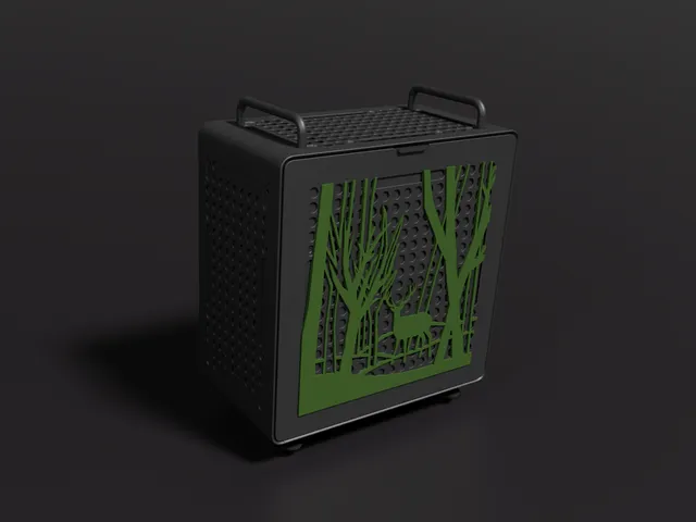 Forest themed design for Qube 540 case