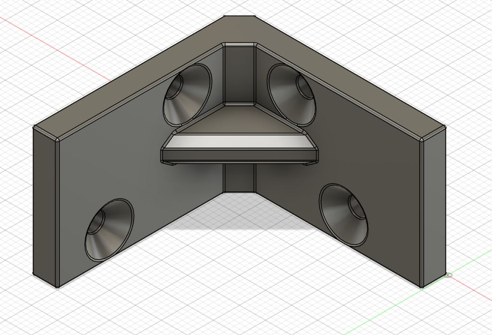 Mounting bracket 40x40x25x5