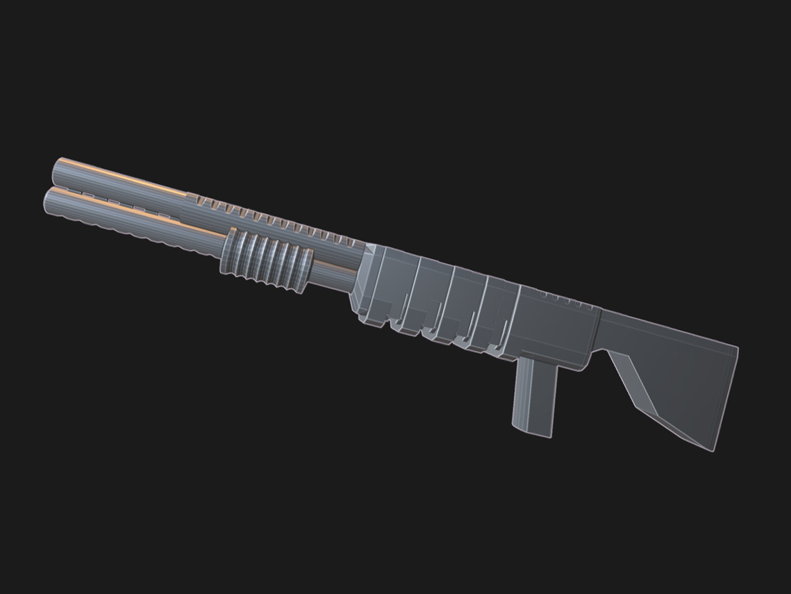 Supportless shotgun for DUMMY 13