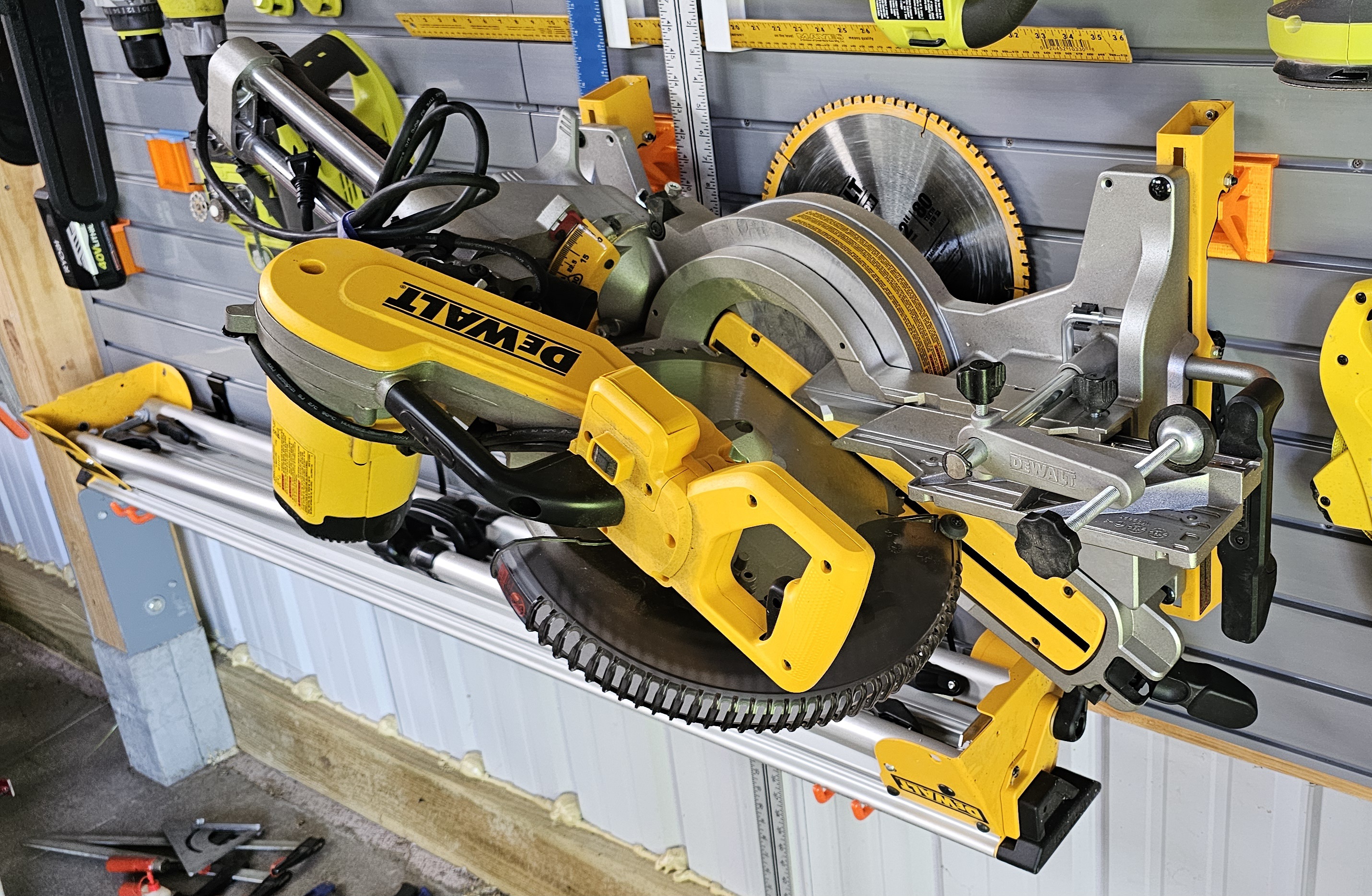 Dewalt Miter Stand Brackets - Slatwall Mount