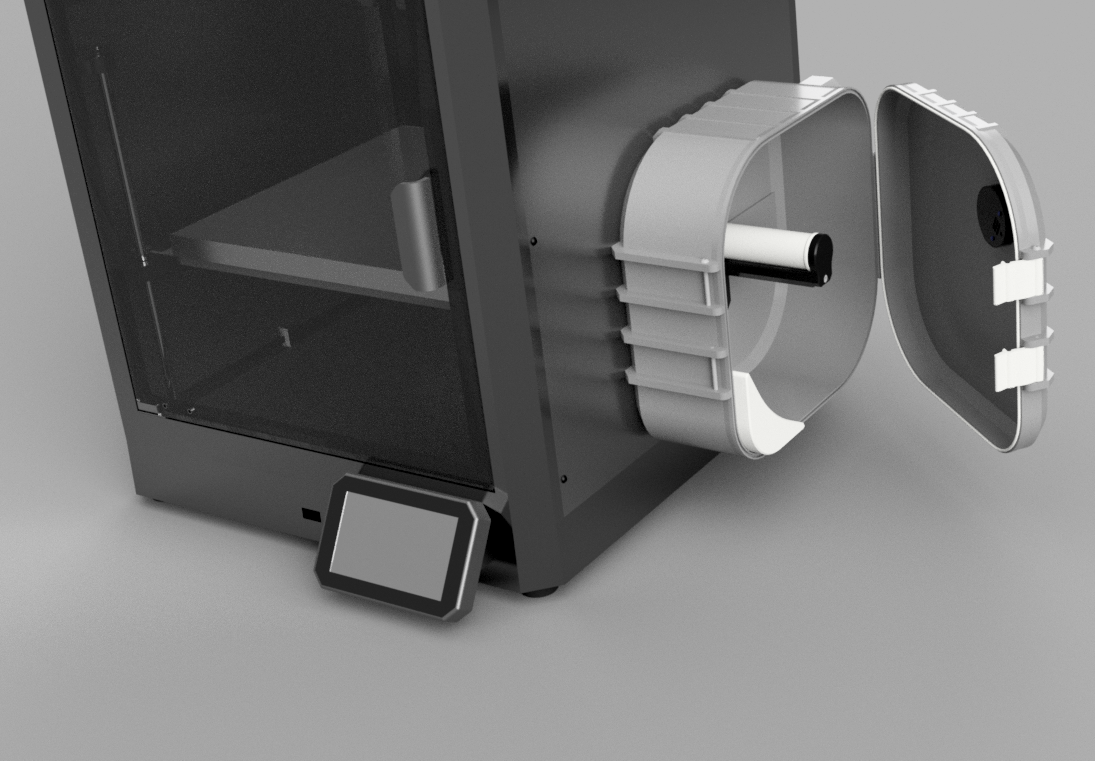 Side mount dry box for Elegoo Centauri Carbon with hygrometer
