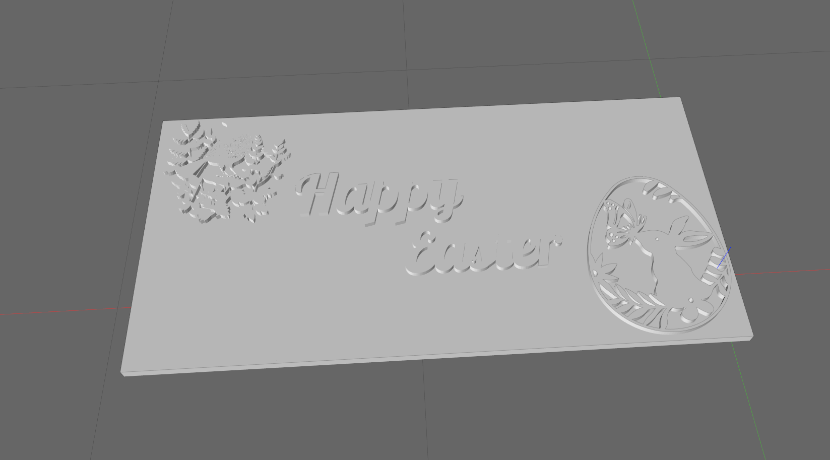 Miniatura 2 do modelo 3D Easter sign