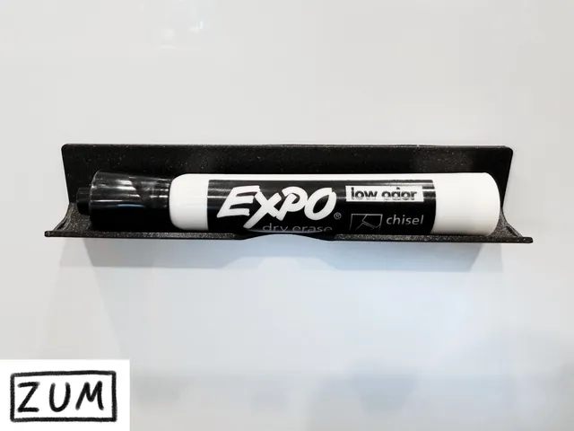 Simple Magnetic Dry Erase Marker Holder