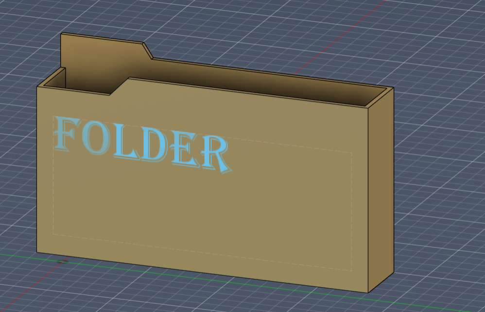 Folder designee 3D model by Roshan Project