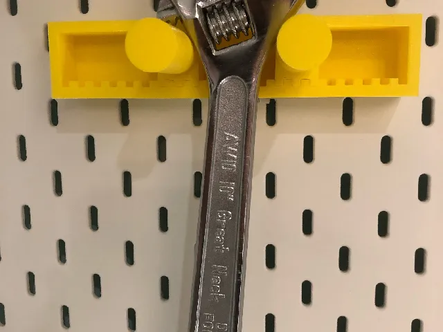 Adjustable Tool Holder for Pegboard