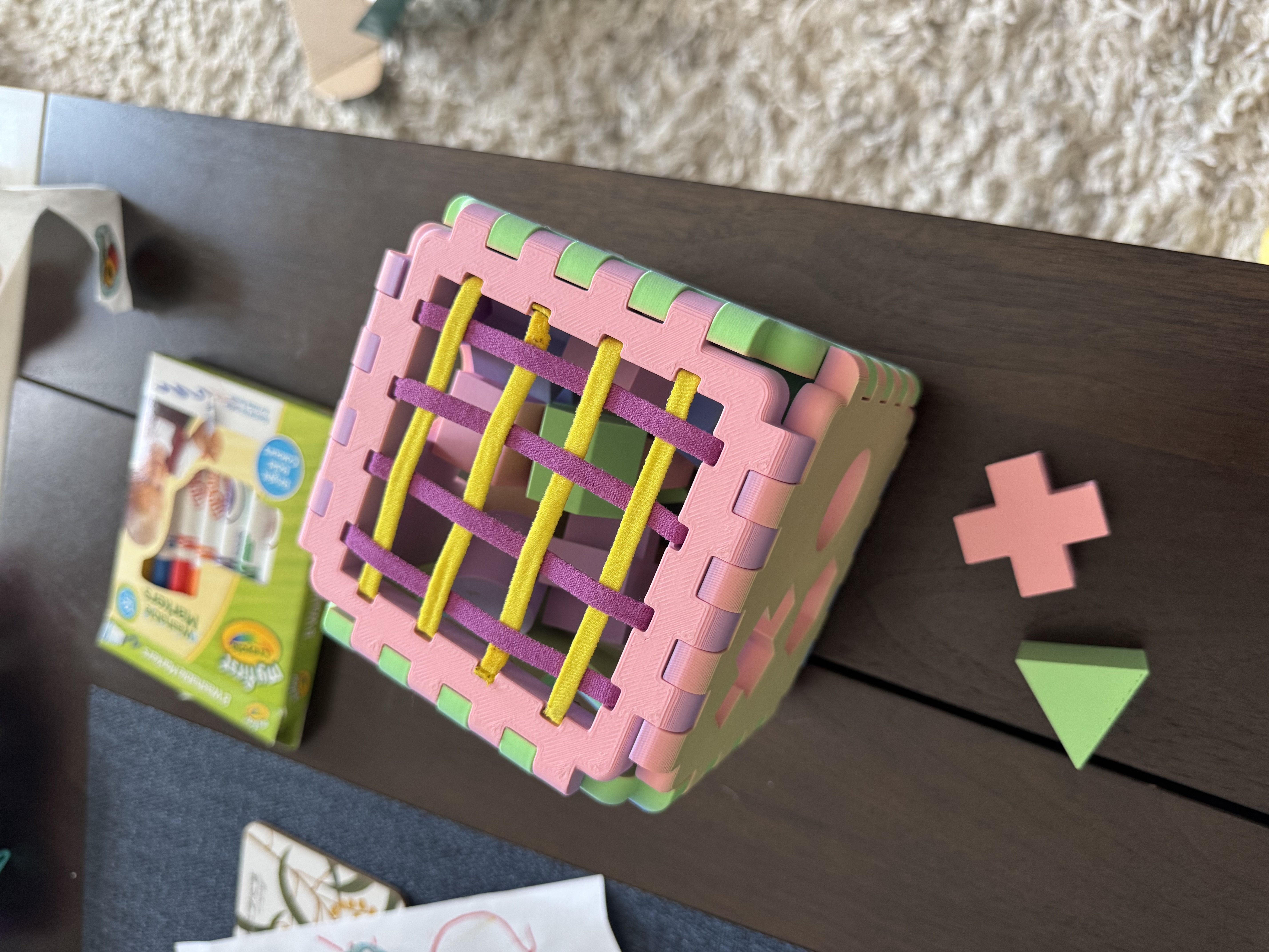 Elastic Band / InnyBin Wall for Baby Shape Sorter