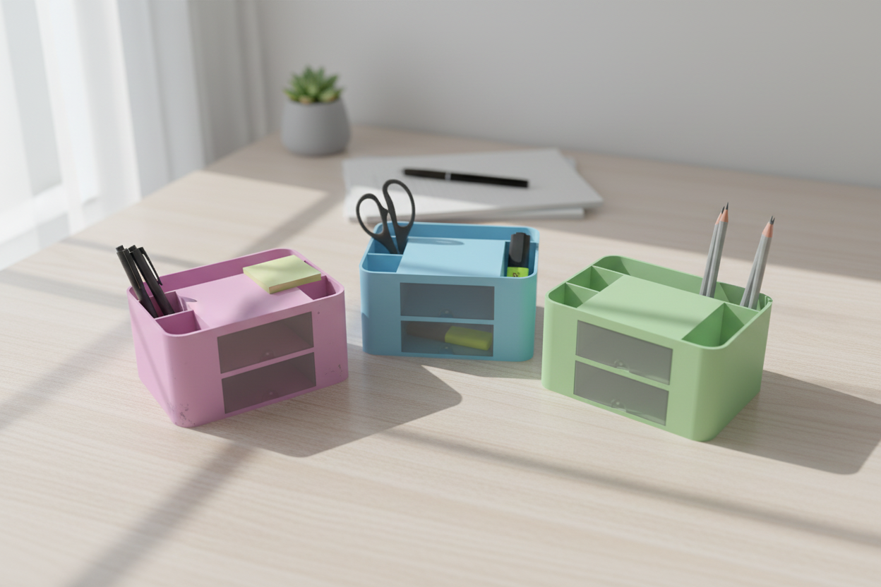 Desk Organizer - Multi Part 3D model