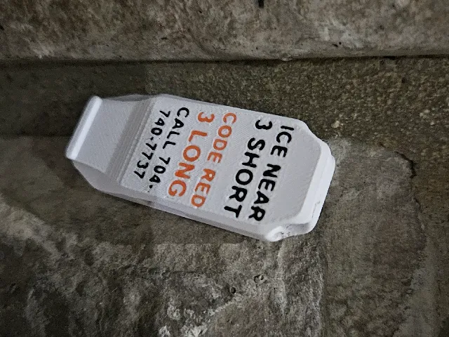 Charlotte Emergency whistle