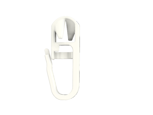 Kluzák pro plastové lišty / Snap glider for plastic rails