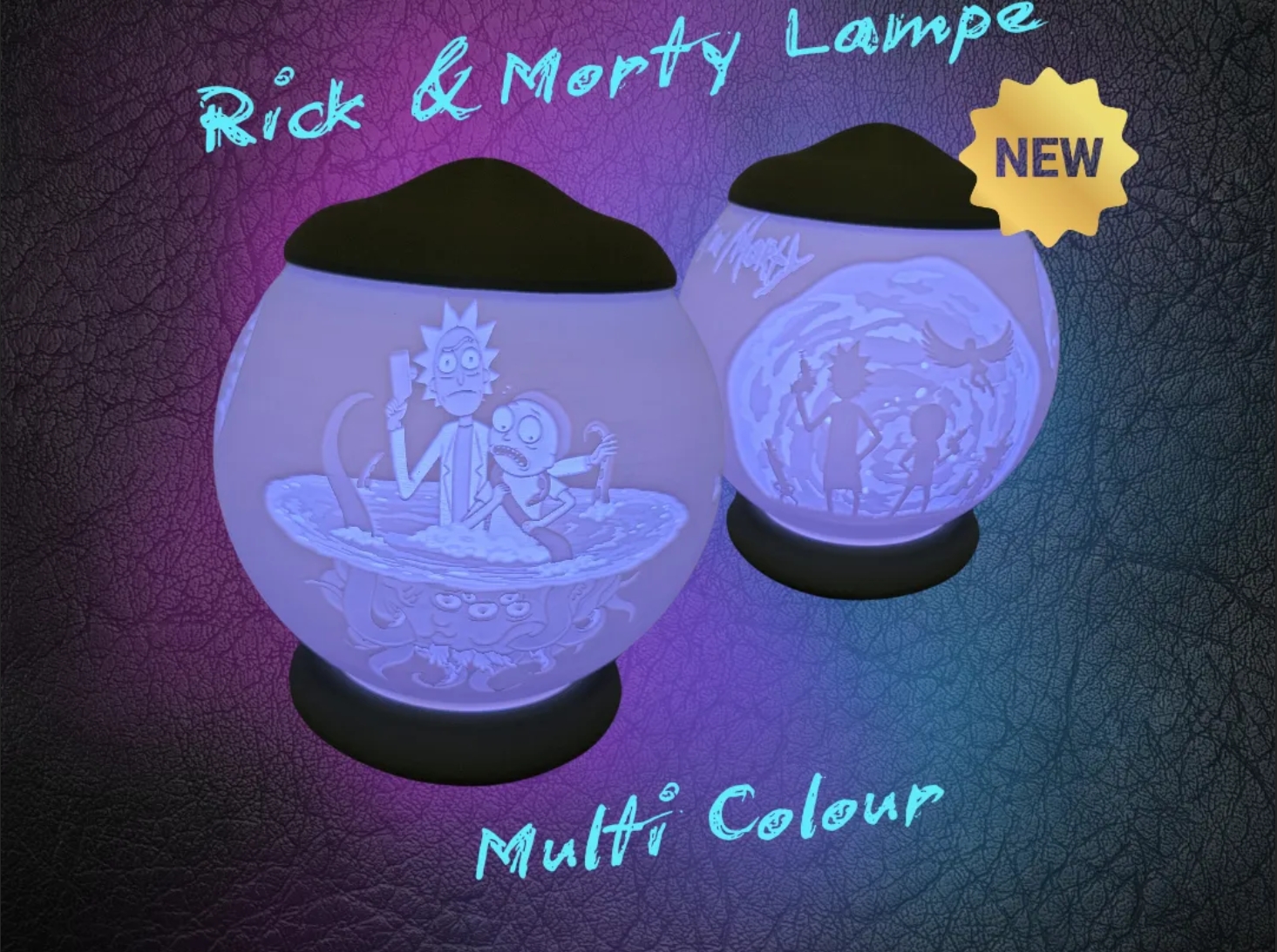 Rick & Morty Lampe | Lithophanie | Lampenkit 001