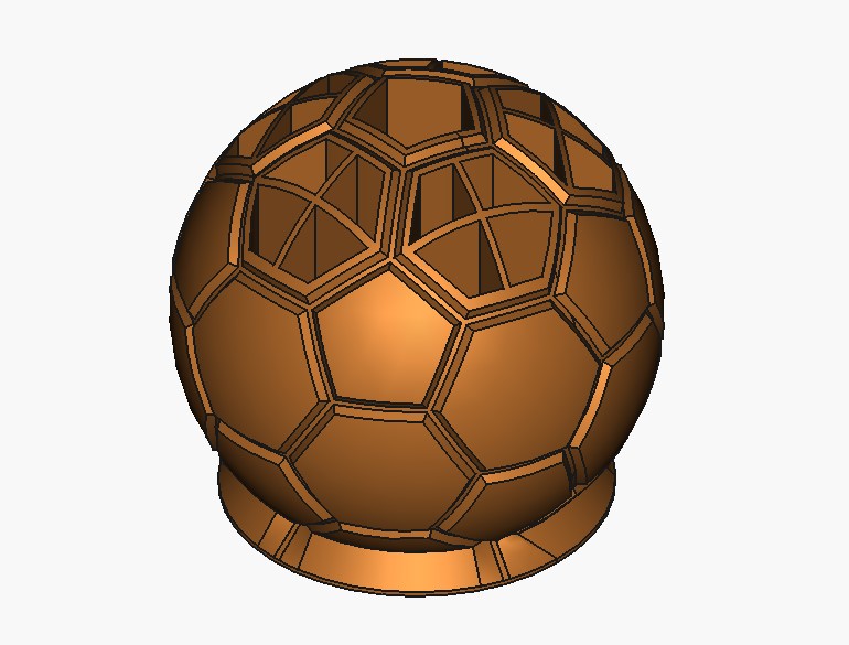 Football, Soccer, Handball trophy, pen holder
