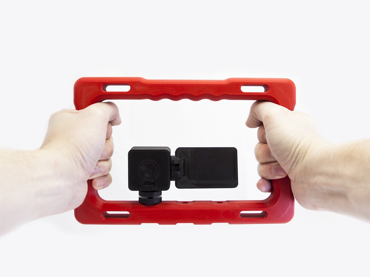 The Two Handed Grip for action camera