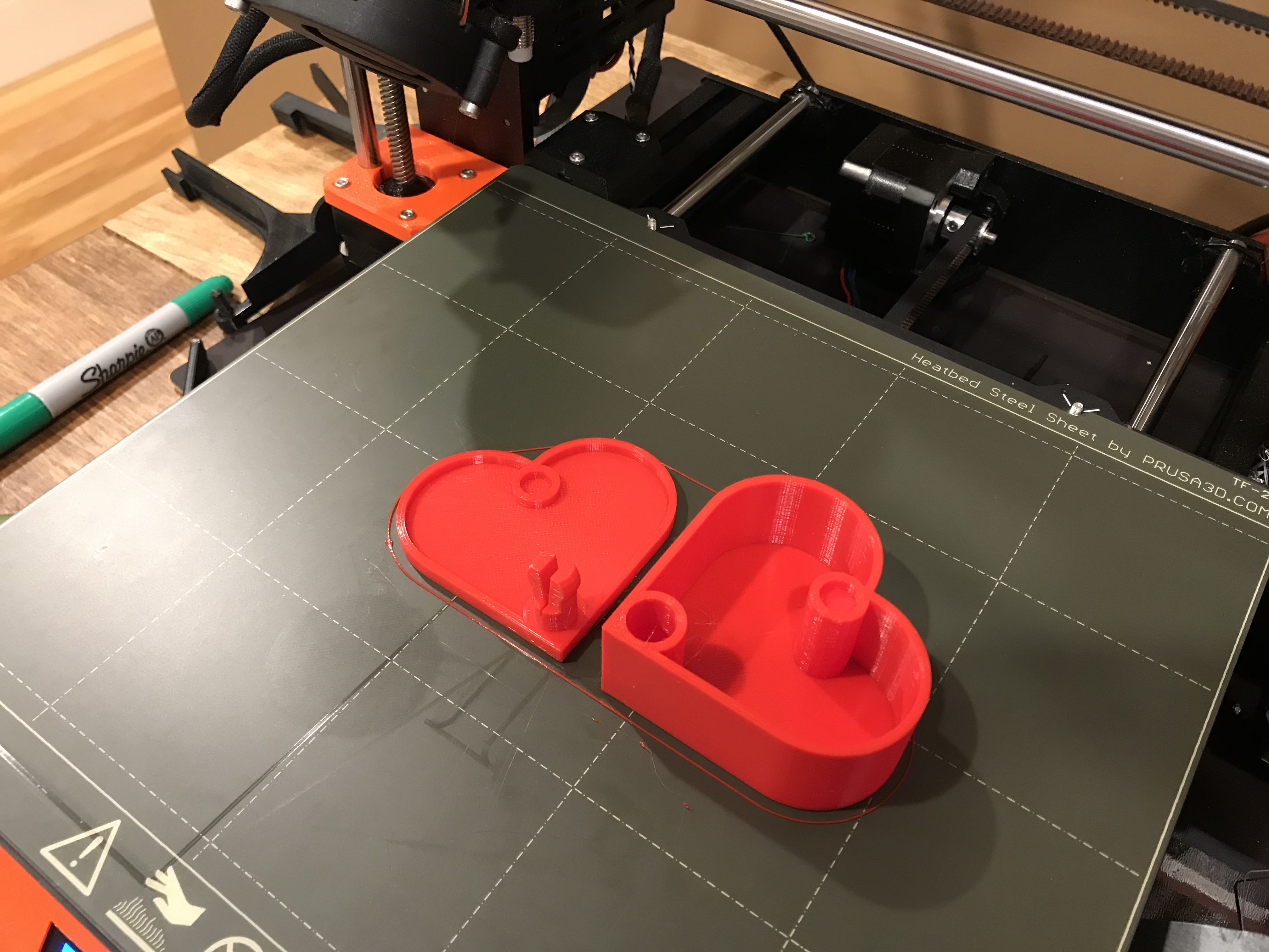 Printer Optimized Heart Shaped Box w/ Magnetic latch