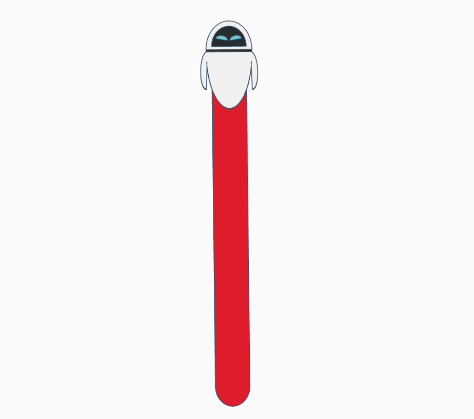 Wall-E's Eve 3D Printable Bookmark