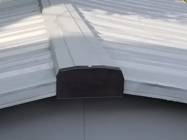 Replacement End Cap for metal roof/metal garage