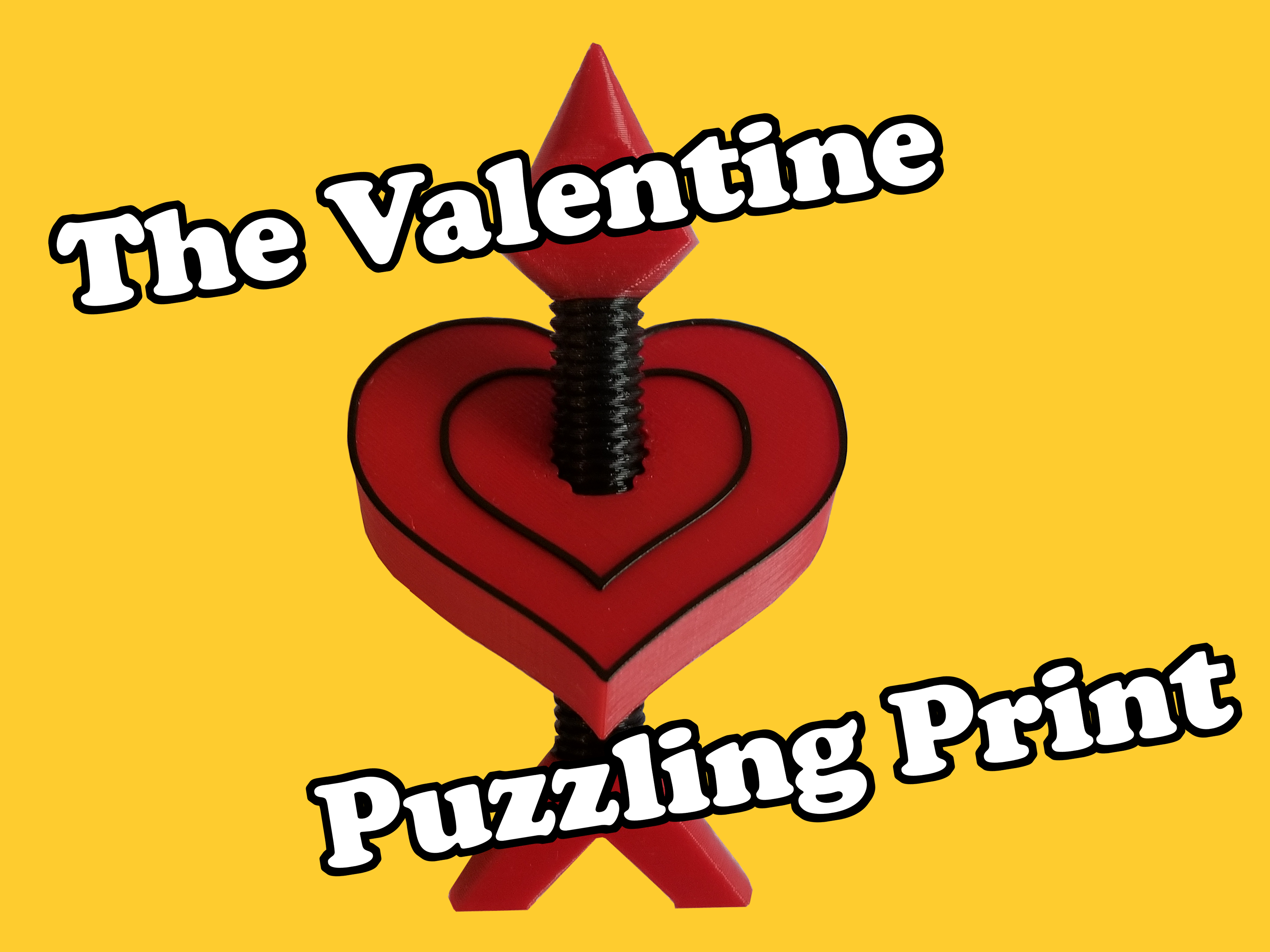 The Valentine Puzzling Print