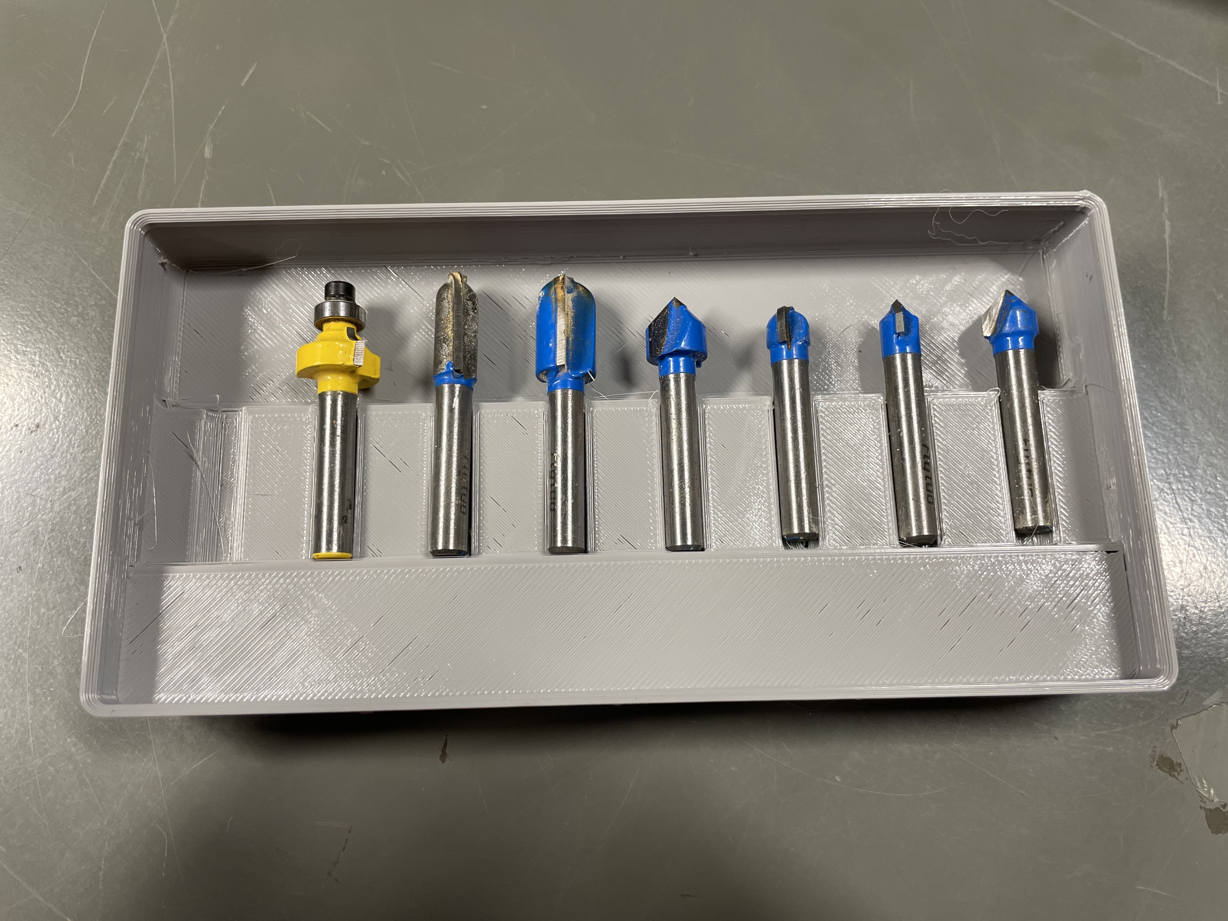Gridfinity Compact Router Bit Organizer