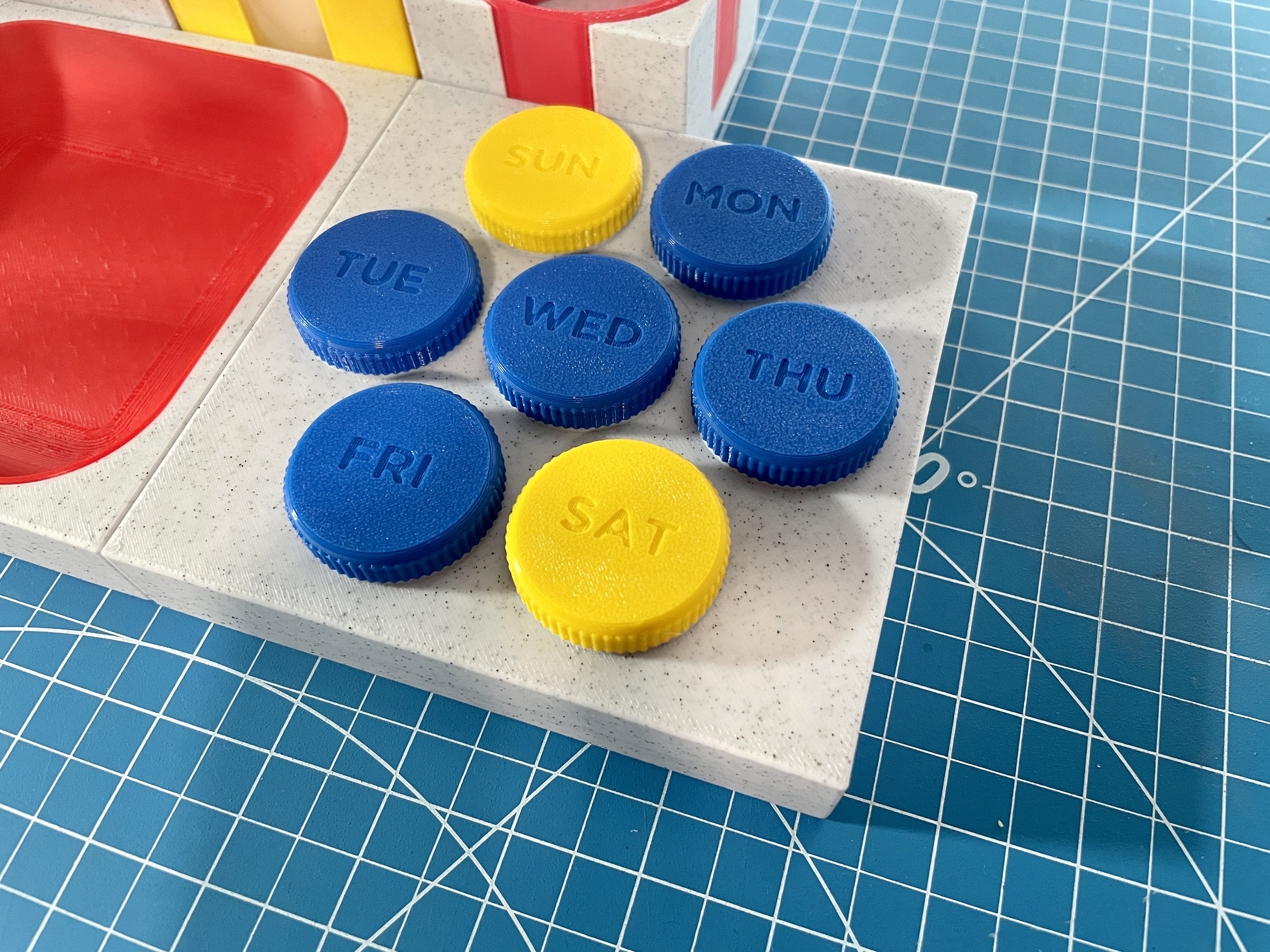 Pill Organizer for Bauhaus Tray system 3D model thumbnail
