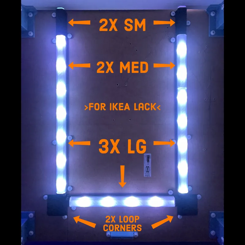 LED light strips Holder Diffusers by MrViddy | Download free STL model ...