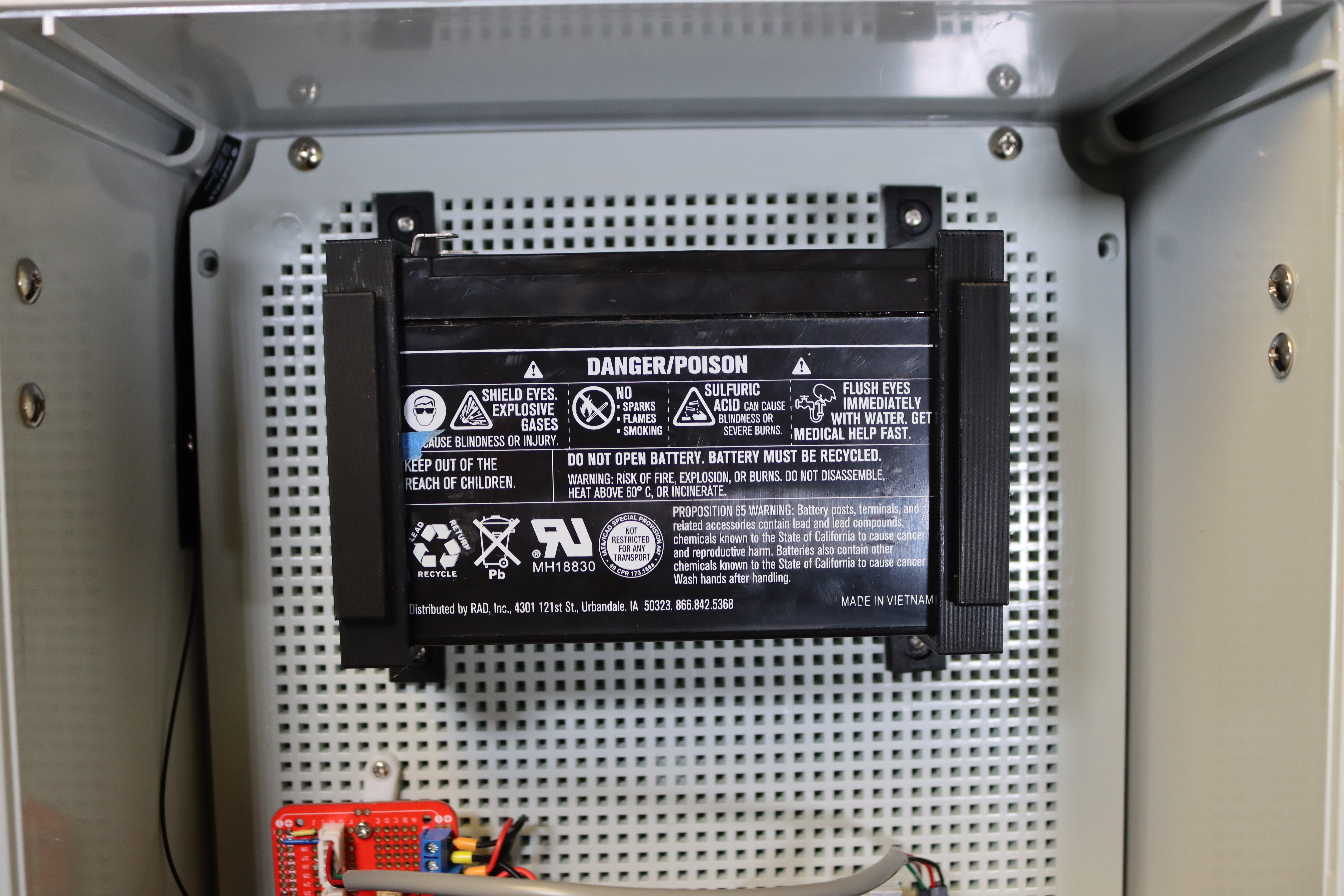 AWQP: 12v Battery Mount for the Low Cost Sampler