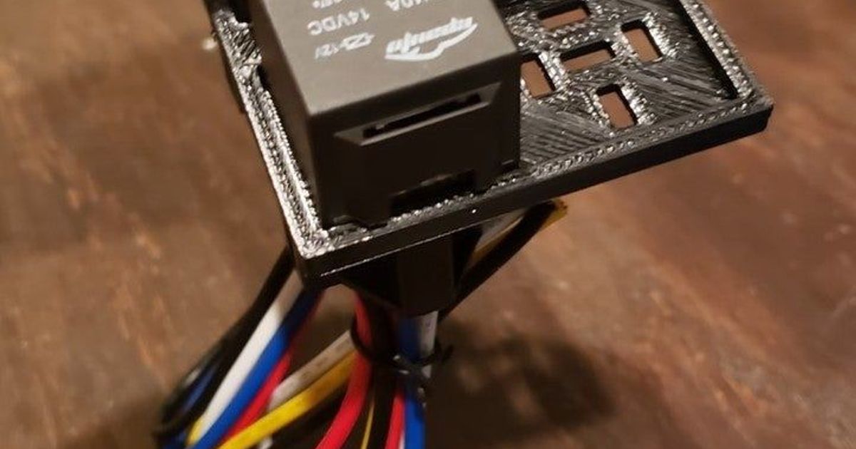 4 Gang Relay holder by PedalDoc Download free STL model