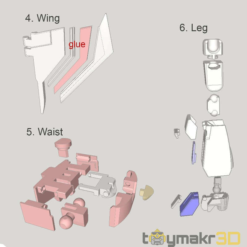 Transformers Devastation Starscream Conversion Kit (FIXED FILES) — miniatura 5