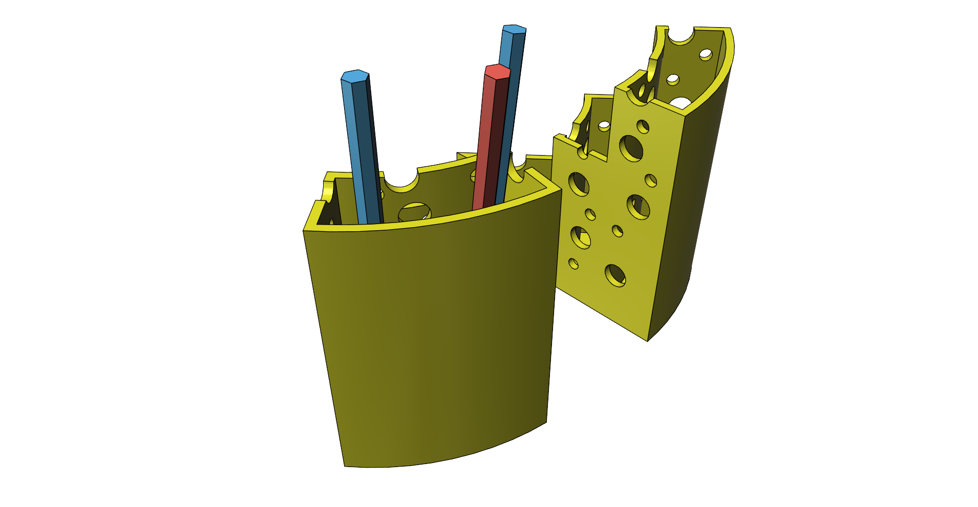 Pencil holder by redzc download free stl model printables