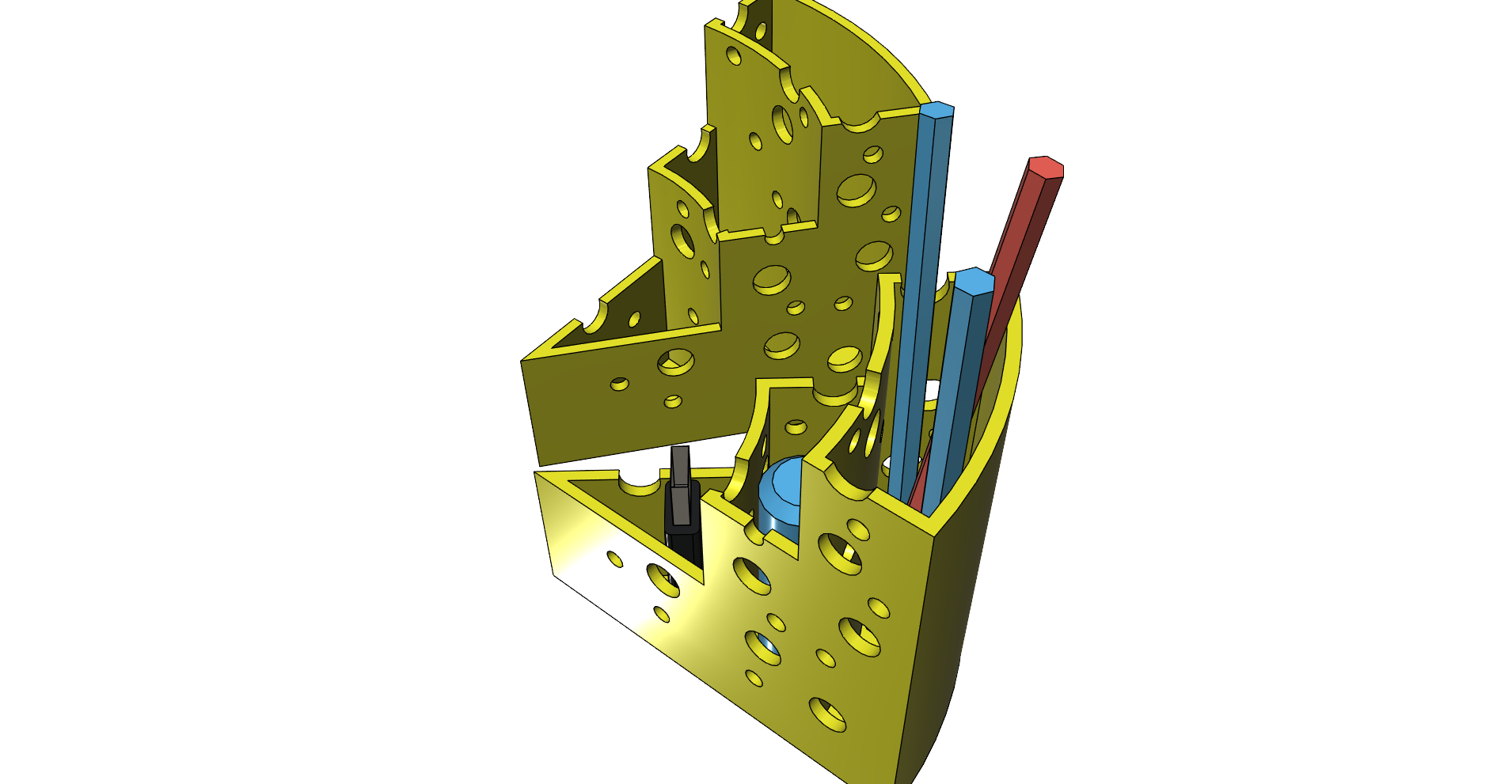 Pencil holder by redzc download free stl model printables